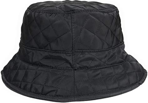 Kgm Stylish Designer Water Resistant Quilted Bucket Hat Black Amazon