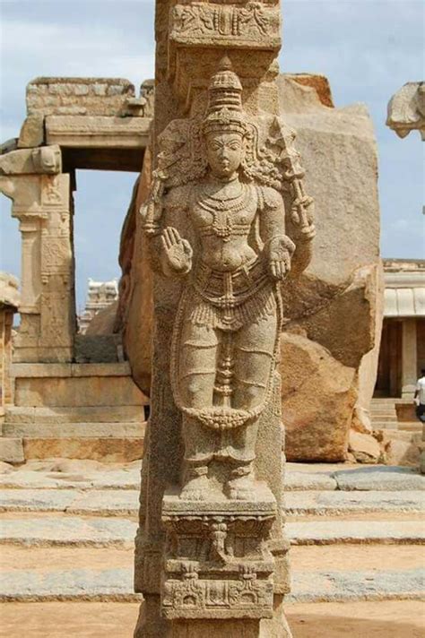 Ancient Sculpture Of Lepakshi Veerabhadra Temple Andhra Pradesh India