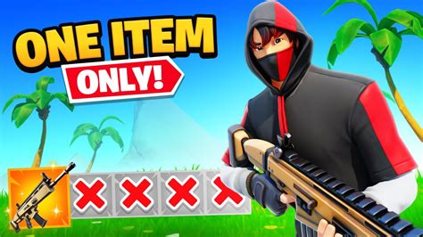 The One Item Only Challenge In Fortnite Youtube