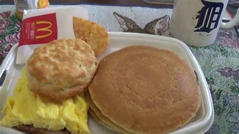 Mukbang Having Mcdonalds Big Breakfast With Hotcakes Youtube