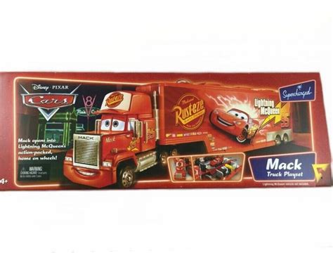 Disney Pixar Supercharged Cars Mack Truck Playset New 2006 Mattel Ebay