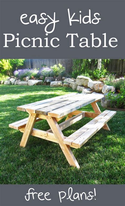 Build A Bigger Kids Picnic Table Plans Kids Picnic Table Plans Diy