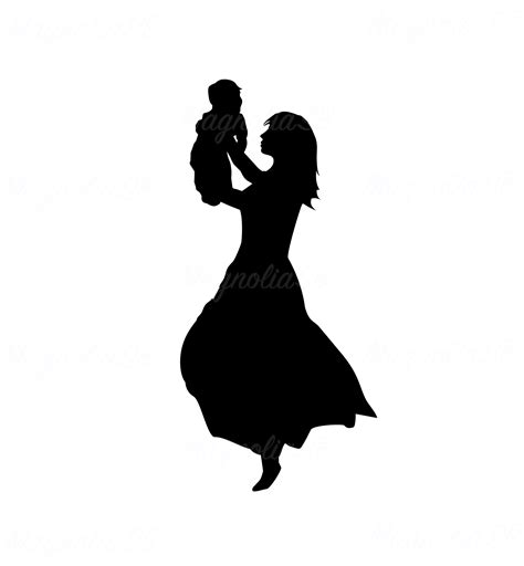 Mother And Child Svg Dxf Mom Child Clipart Cutting Mom And Etsy