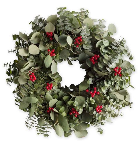 Olbas oil, a blend of peppermint, eucalyptus, and cajuput oil, along with a small amount of juniper berry and wintergreen showed strong antimicrobial. Eucalyptus Berry Wreath | VivaTerra (With images ...