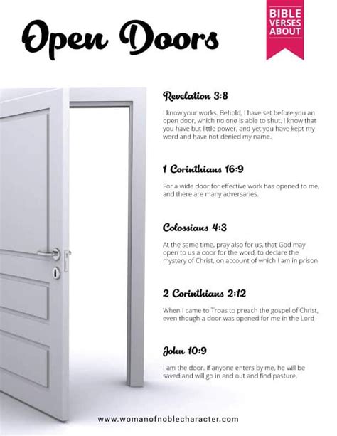 Open Doors In The Bible What Doors Is God Opening In Your Life Door