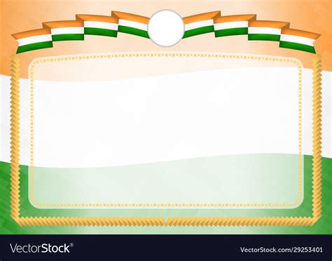 Border Made With India National Flag Royalty Free Vector