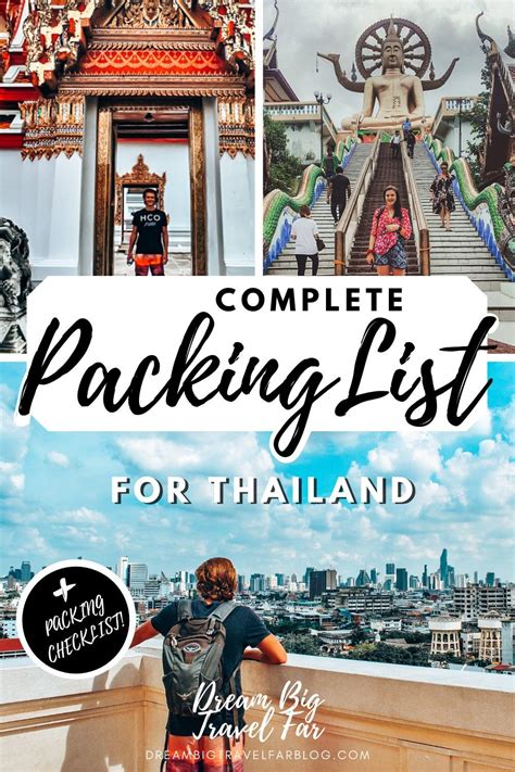 Everything You Need To Bring On A Thailand Southeastasia Thailand