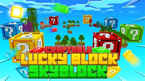 Craftable Lucky Block Skyblock By Pickaxe Studios Minecraft