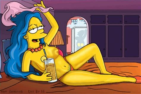 Rule 34 Bed Breasts Clothes Color Female Homer Simpson Human Indoors Lying Male Marge Simpson