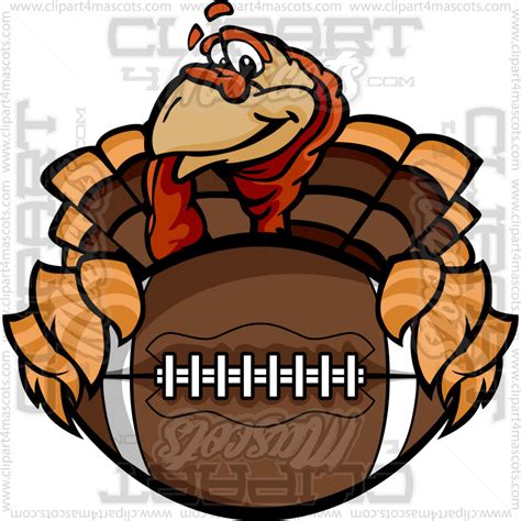 thanksgiving football turkey image vector or formats