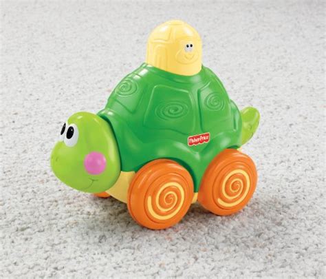 Fisher Price Go Baby Go! Press And Crawl Turtle , New  