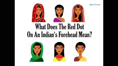 What Does The Red Dot On An Indians Forehead Mean Youtube