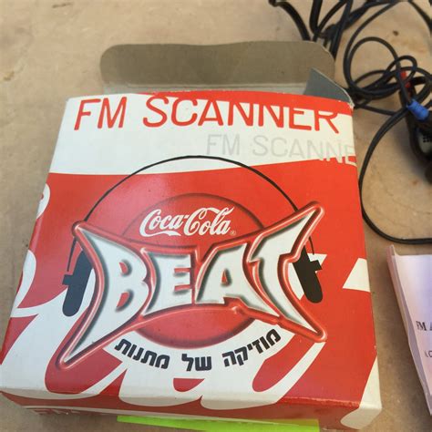 coca cola f m scan radio complete in original box with hebrew and instructions great graphics etsy
