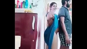 Swathi Naidu Romance With Boyfriend While Cooking Indian XXX