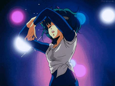90s Anime Dancing Girl Anime Girl