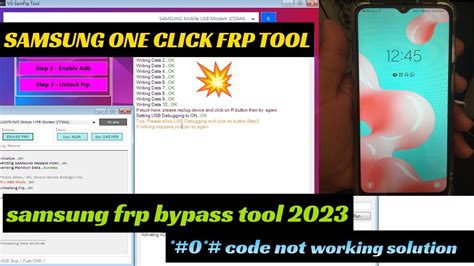 SAMSUNG FRP ENABLE ADB TOOL Frp All Samsung Adb Method SAMSUNG ONE CLICK FRP TOOL YouTube