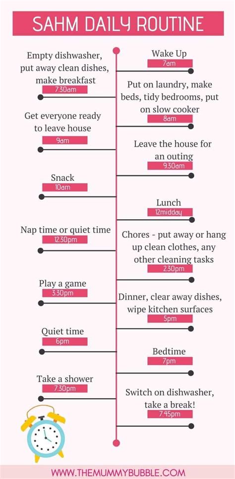 Sahm Daily Routine The Perfect Schedule For A Stay At Home Mum How