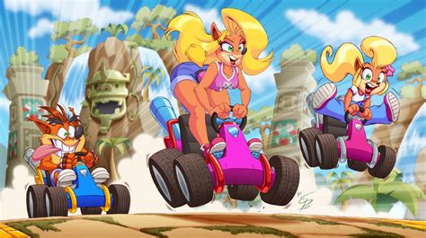 Crash Team Racing By Eltonpot On Deviantart Crash Bandicoot Characters Crash Team Racing