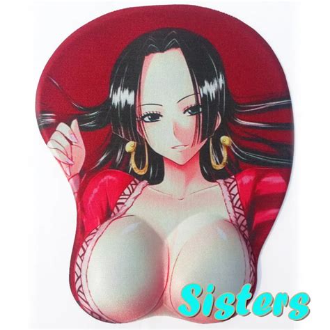 Hot Anime One Piece Stereoscopic 3d Mouse Pad Sexy Lady Boa Hancock Big Breast Silicon Gel Wrist