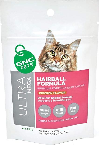 Gnc Pets Ultra Mega Hairball Formula Soft Chews Supplement
