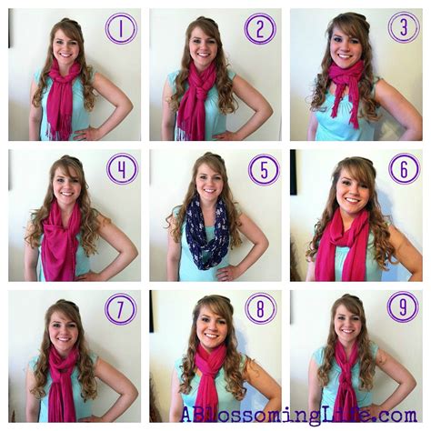 How To Tie A Scarf 9 Easy Ways A Blossoming Life