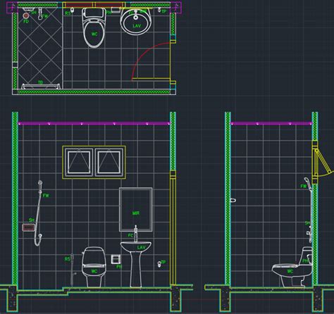 Bathroom Layout Free CAD Block And AutoCAD Drawing