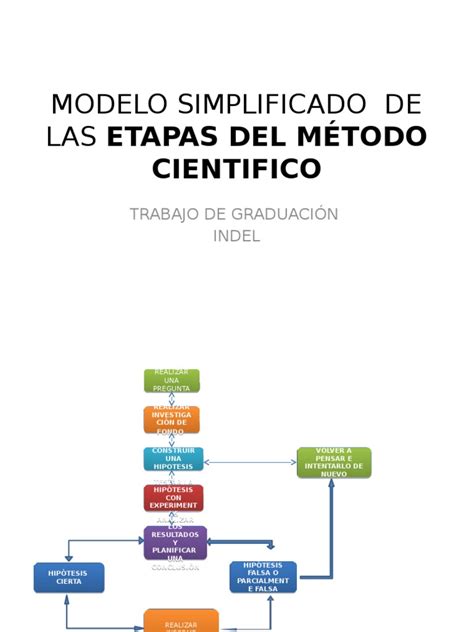Modelo Simplificado De Las Etapas Del Método Cientifico Hipótesis