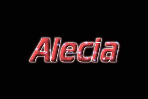 alecia ロゴ フレーミングテキストからの無料の名前デザインツール