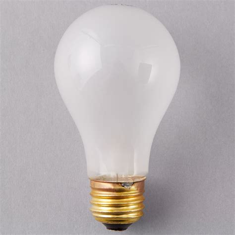 If that were done in the open air, in the presence of oxygen, the metal filament would burn up before it got that hot. Satco S3951 40 Watt Frosted Finish Incandescent Rough Service Light Bulb - 2/Pack