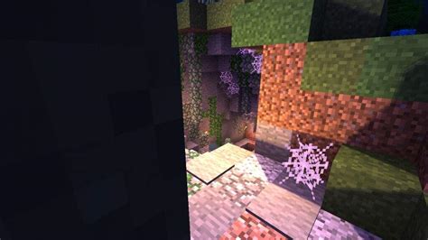 Place a block of gray concrete powder. Creepy Cave! | Minecraft Amino