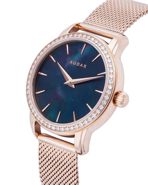Exclusive Rare Blue Mother Of Pearl Diamond Watch For Women Etsy