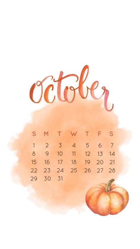 Pin By Mesa On October Calendar Design Calendar Wallpaper Fall