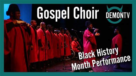 Among the countless traditional black gospel songs, here are just 25 that have their origins in slavery. Gospel Choir | Black History Month Performance - YouTube