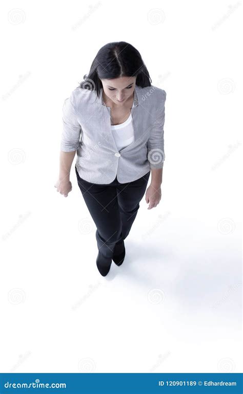 Full Grown Top Viewsuccessful Young Business Woman Stock Image