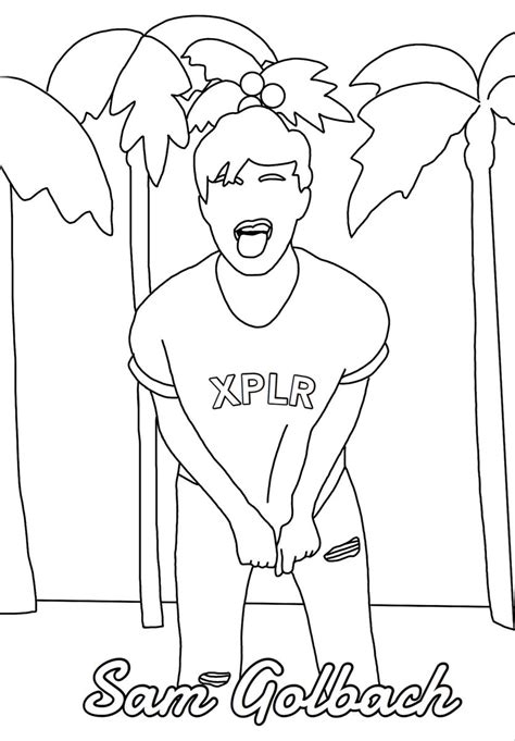 Colby And Sam Pages Coloring Pages