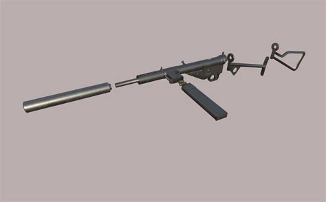 Sten Mark Ii Submachine Gun 3d Model 39 C4d Fbx Obj Free3d