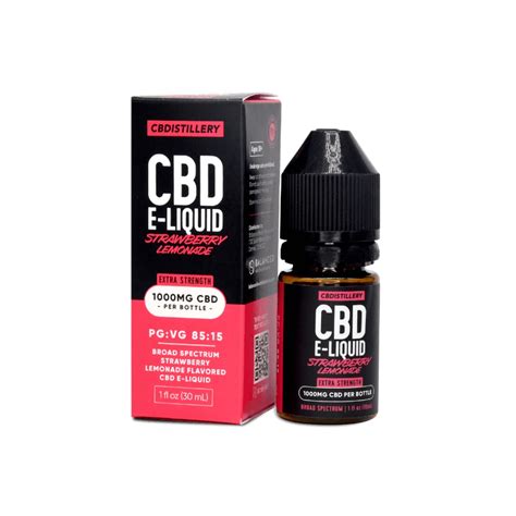 Cbdistillery Broad Spectrum Cbd E Liquid Strawberry Lemonade Thc