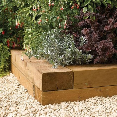 So what are sleepers in gardening? Rowlinson 1.8m Wooden Sleepers - 2 Pack # ...