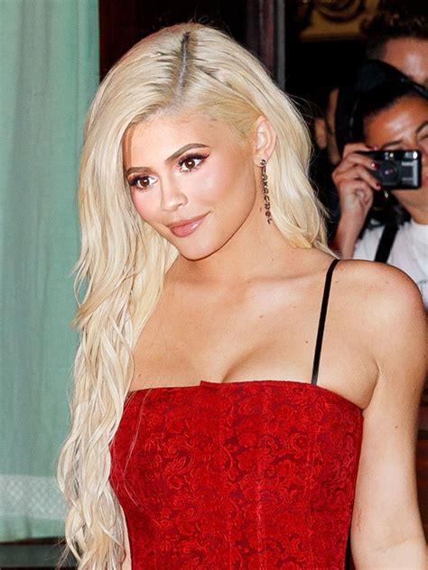 Kylie Jenner Transforms Into A Blonde With Waist Length Extensions Allure