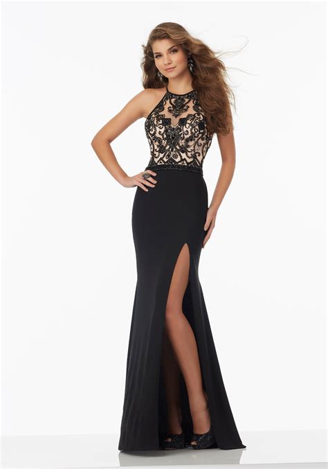 Page will let you much.just what' far more, most of us assure you the greatest program.with a large number of one of a kind prom dresses here, you can realize your new trend regarding one of a. Fitted Jersey Prom Dress with High Scoop Neckline and ...