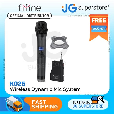 Fifine K025 Wireless Microphone Handheld Dynamic Mic System For