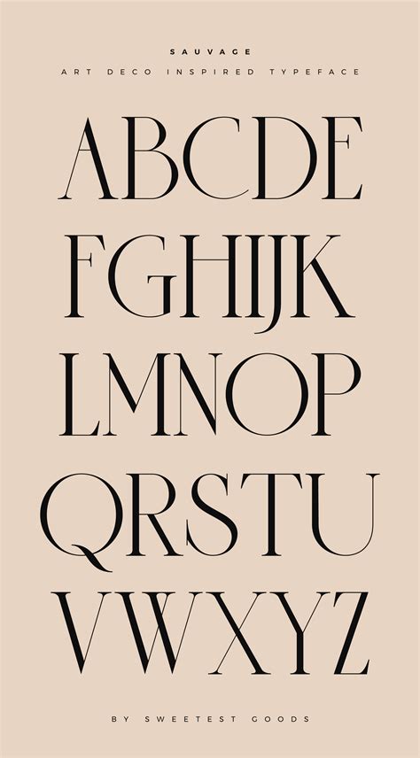 Sauvage Elegant Font Logos Typography Alphabet Fonts Alphabet