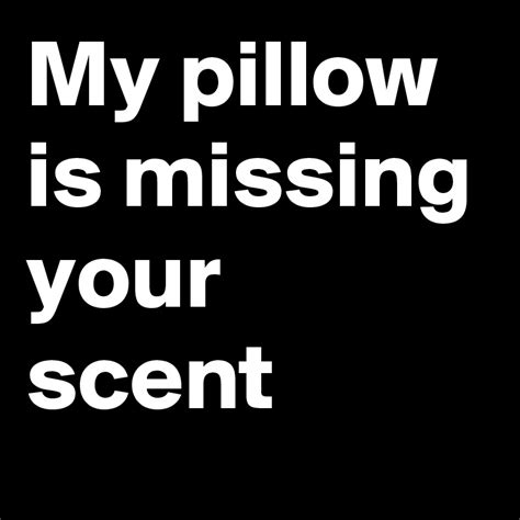 My pillow is missing your scent - Post by alexiski on Boldomatic