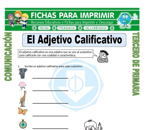 Adjetivos Calificativos Para Niños De Primaria Acerca De Las Casas