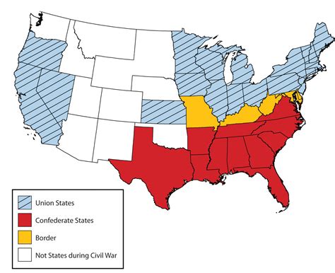 America Civil War Map Au