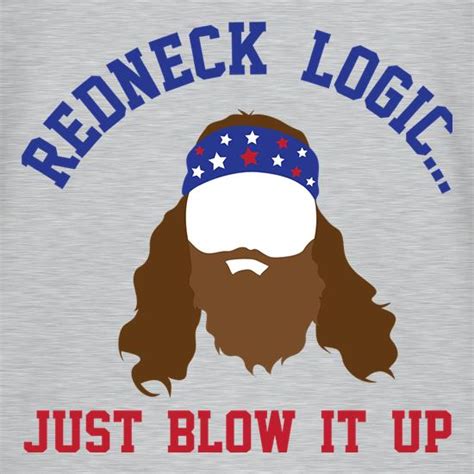 Redneck Logic V Neck T Shirt By Chargrilled