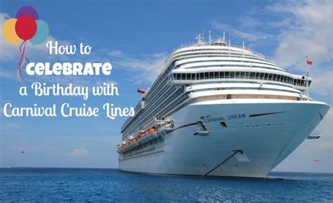 Celebrate A Birthday With Carnival Cruise Lines The Experimental Mommy