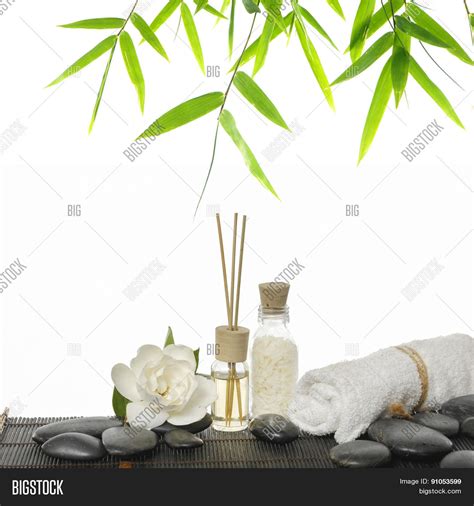 Set Massage Oil Bamboo Image Photo Free Trial Bigstock