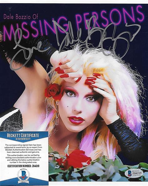 Dale Bozzio Missing Persons Original Autographed 8x10 Photo Wbeckett Coa 4 At Amazons