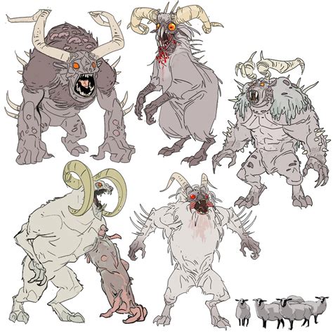Chris Ortega Fallout 76 Sheepsquatch Cartoon Character Design